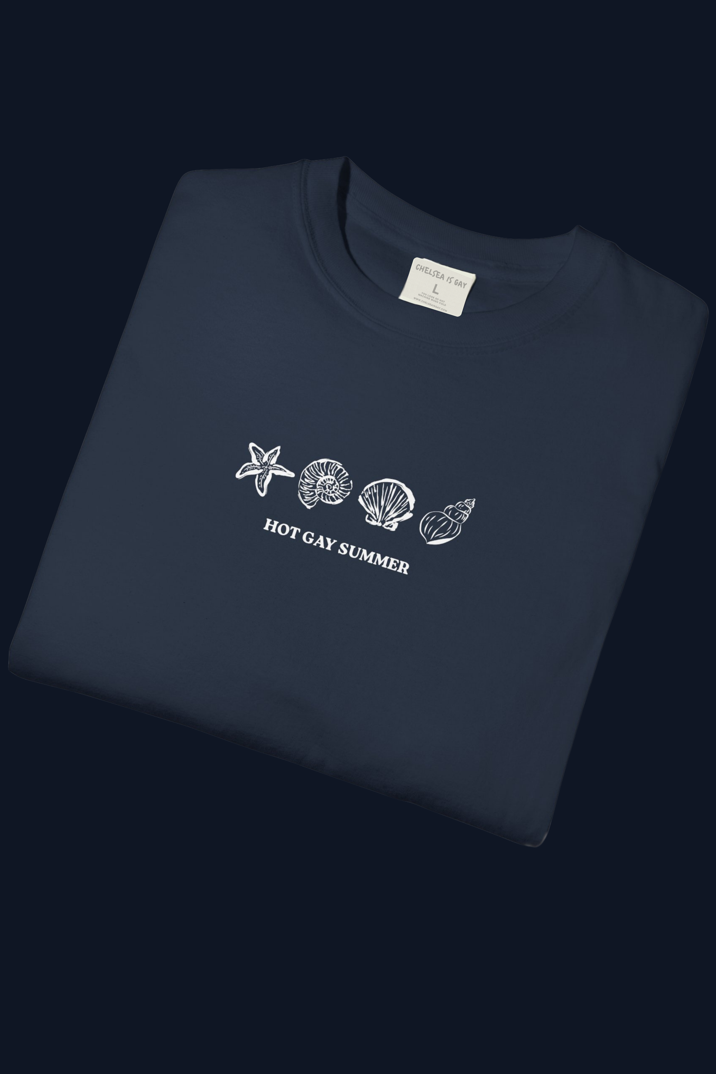 Seashells Hot Gay Summer Boxy Tee