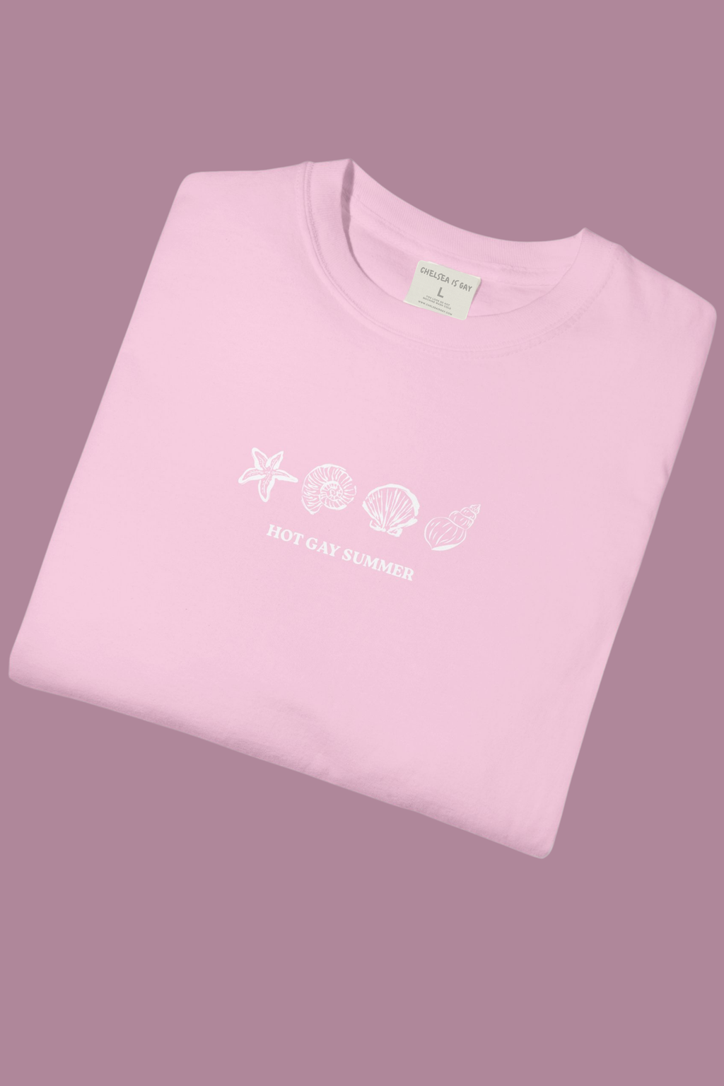 Seashells Hot Gay Summer Boxy Tee