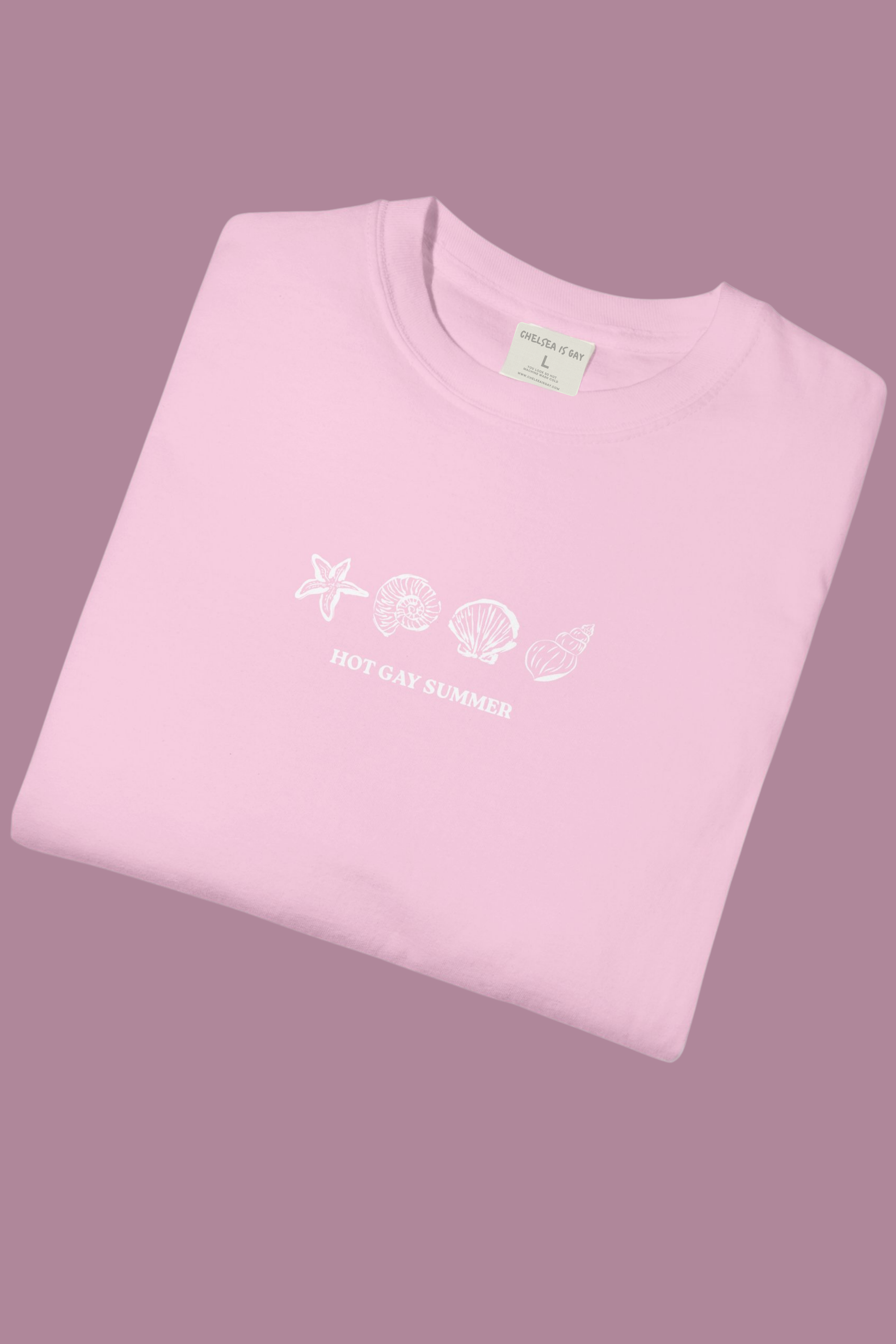Seashells Hot Gay Summer Boxy Tee