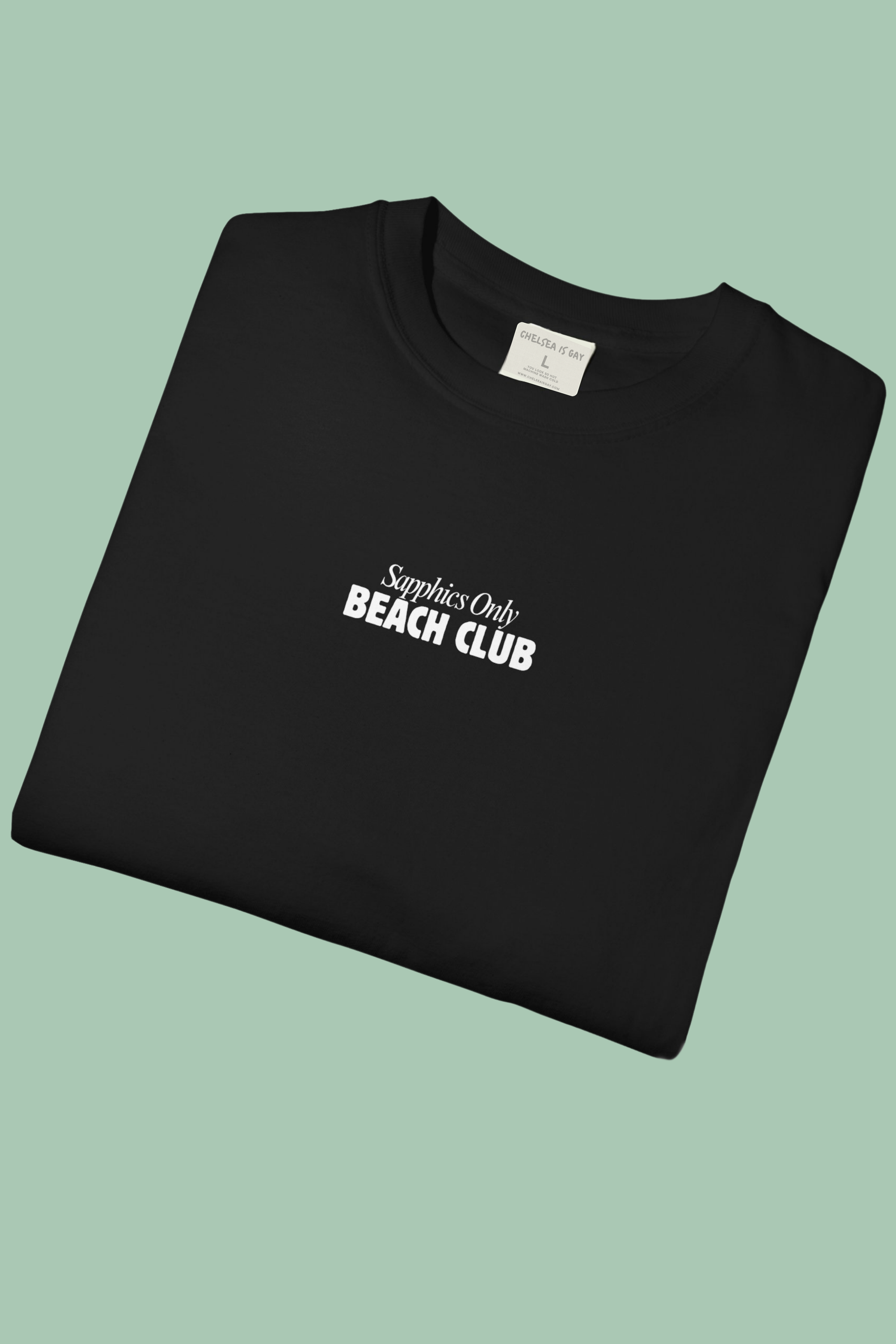 Sapphics Only Beach Club Tee