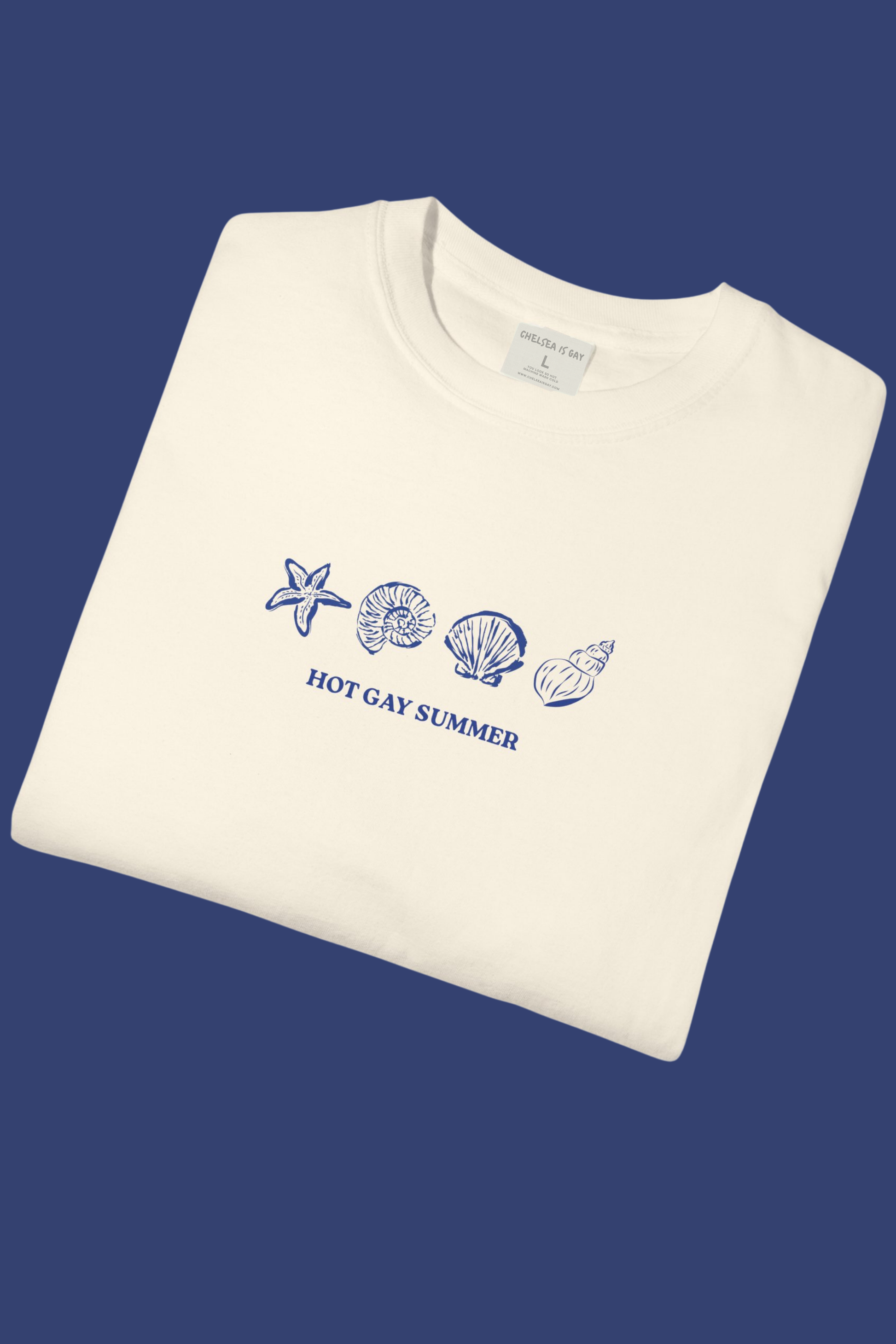 Seashells Hot Gay Summer Boxy Tee