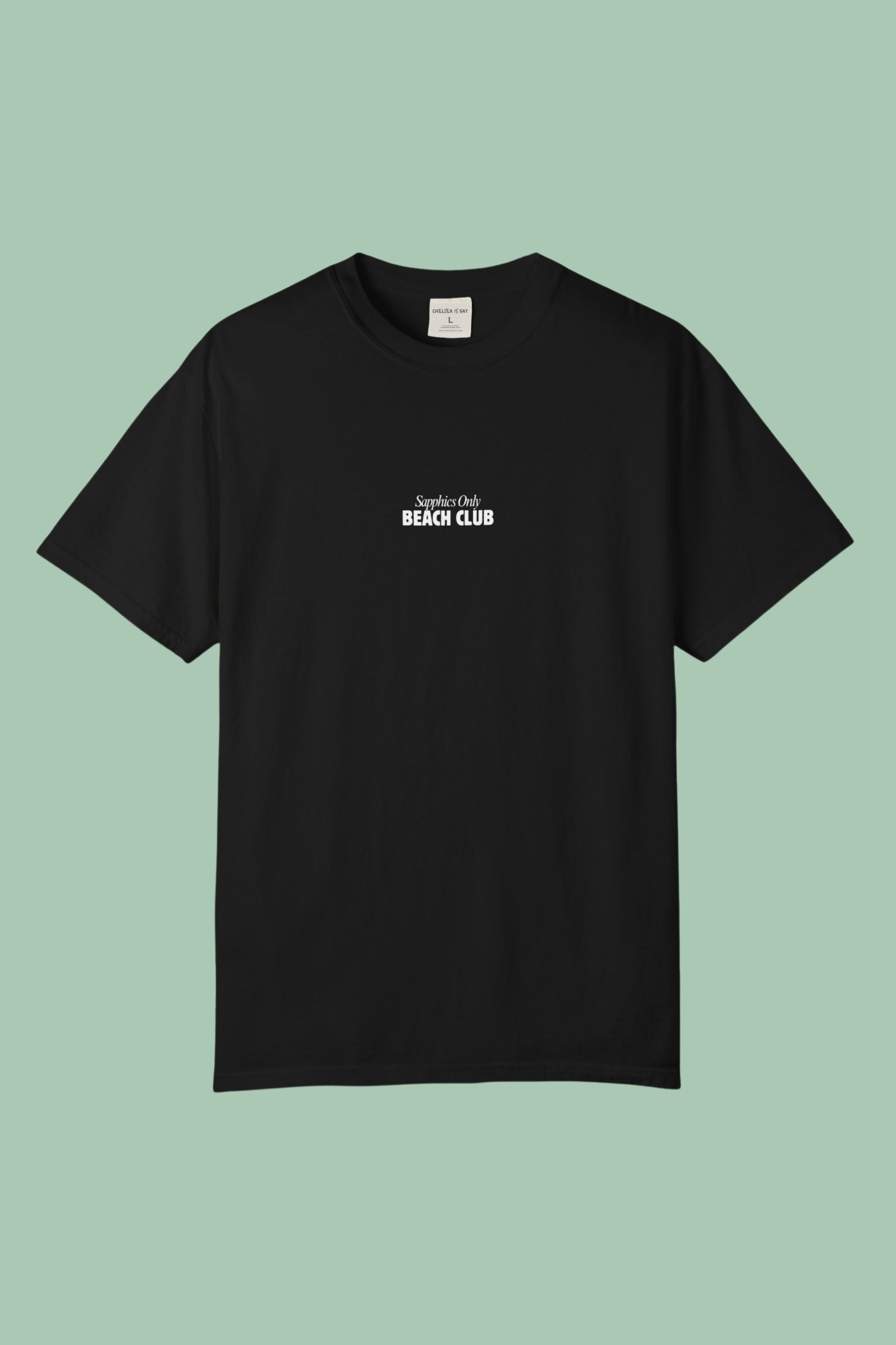 Sapphics Only Beach Club Tee