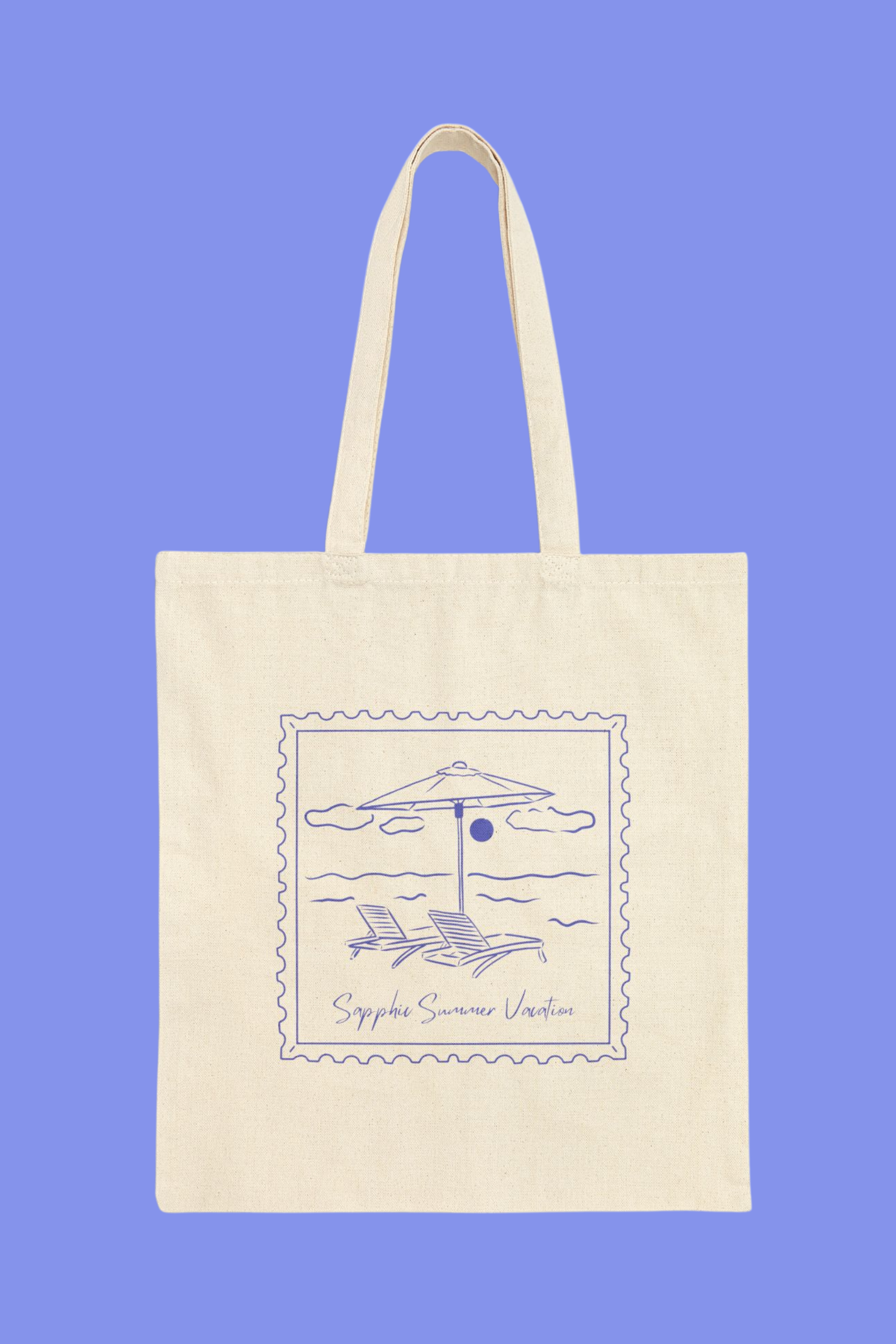 Sapphic Summer Vacation Tote Bag