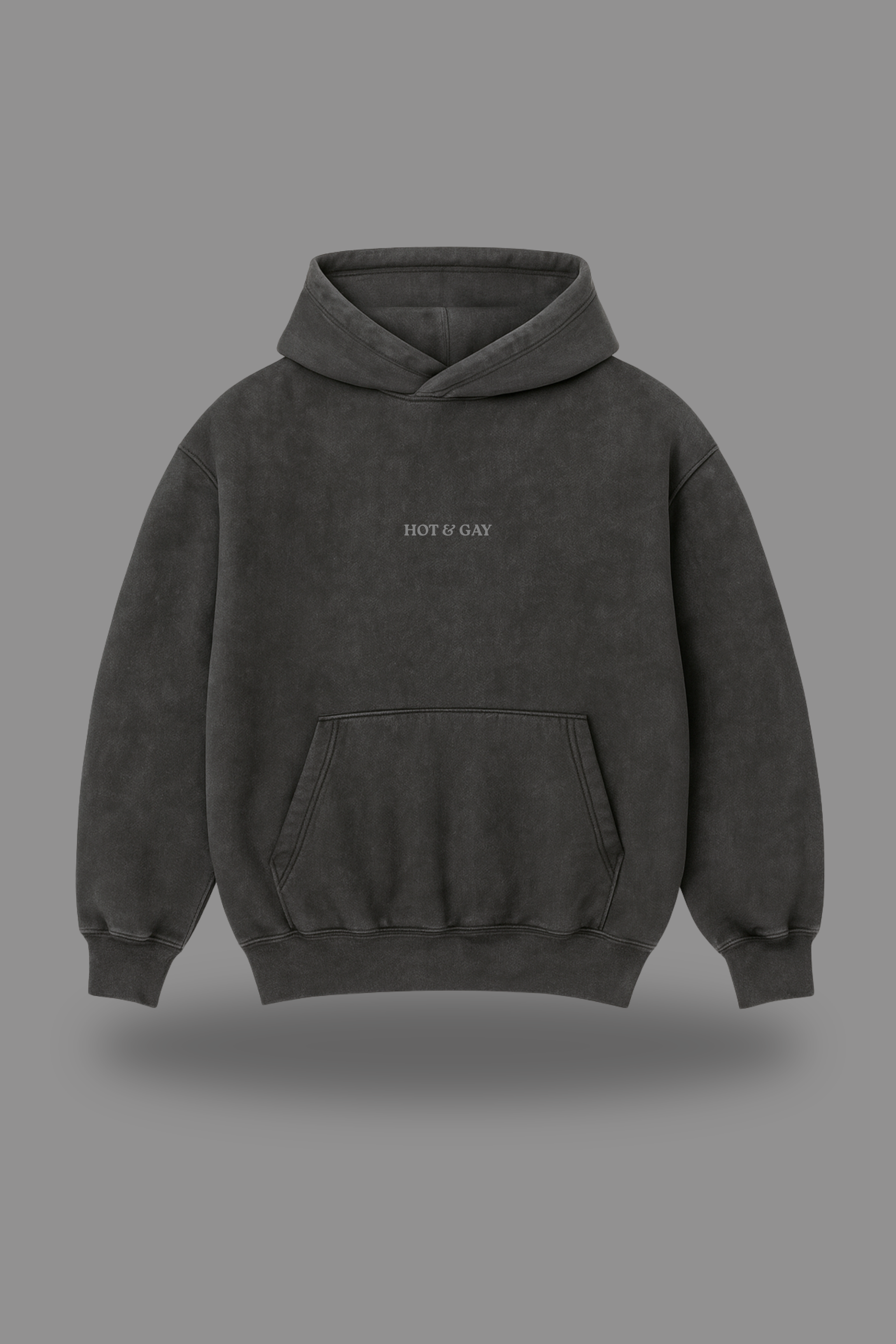 Hot & Gay Hoodie – Charcoal Grey