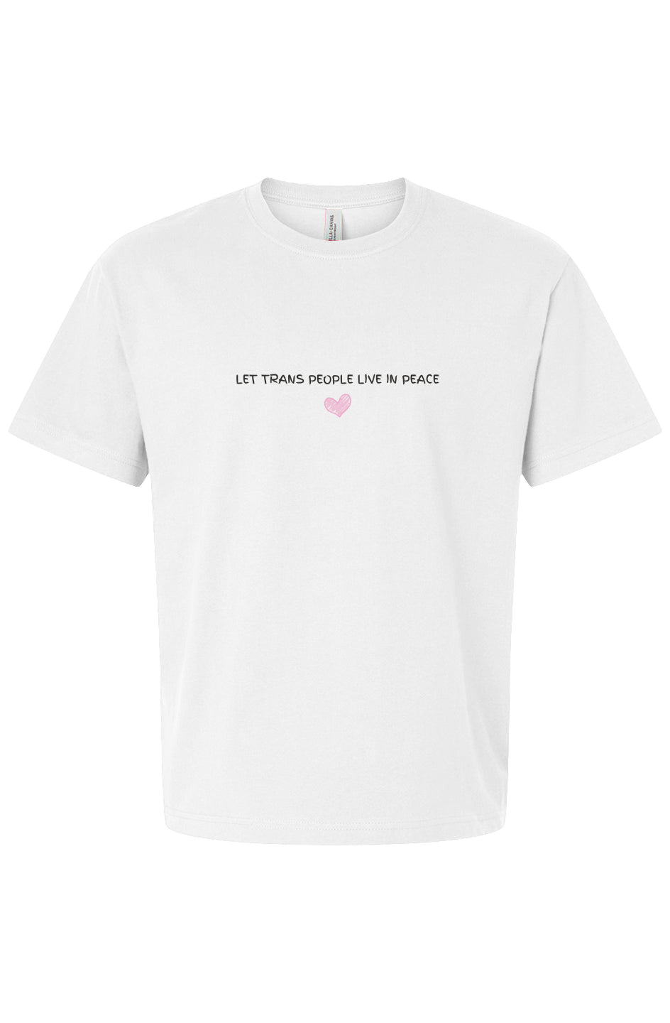 Heart Trans Peace Boxy Tee