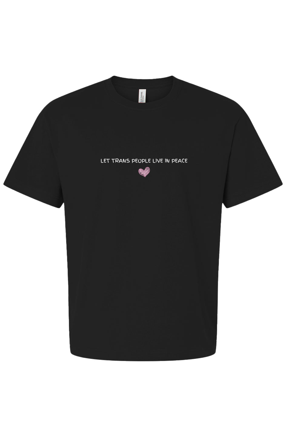 Heart Trans Peace Boxy Tee