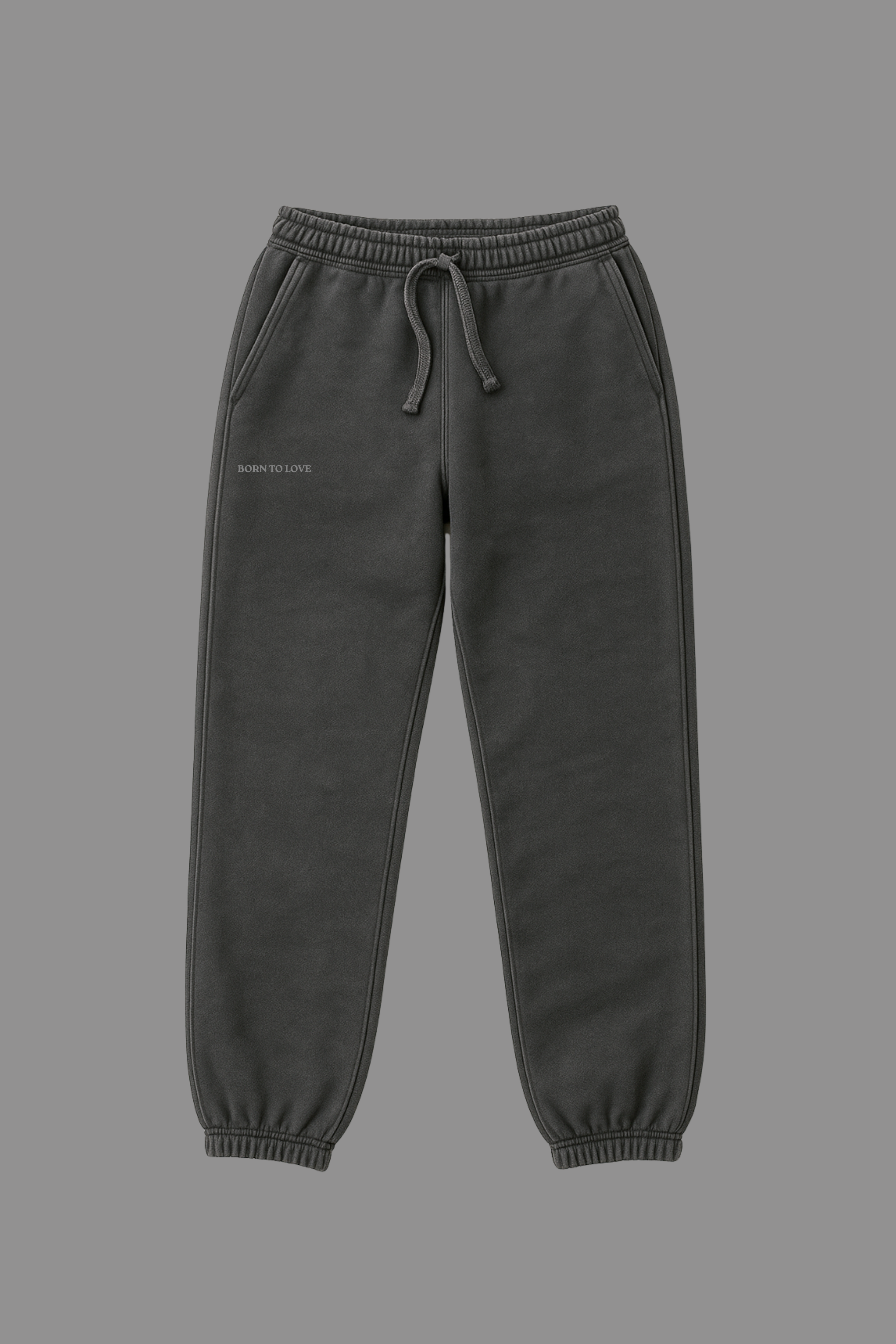 Born to Love Sweatpants – Charcoal Grey