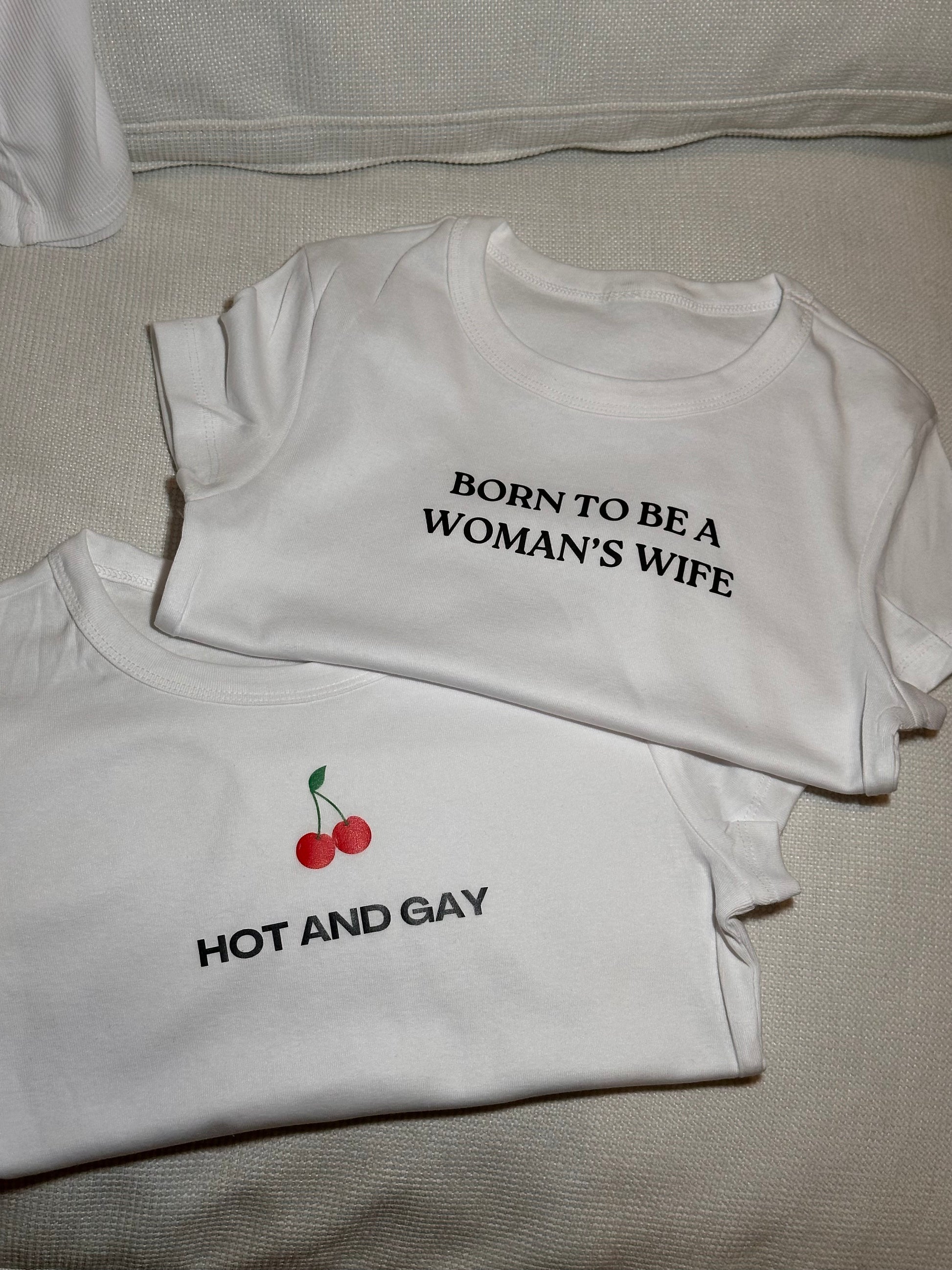 Born to be a Woman's Wife™ Baby Tee Shirt