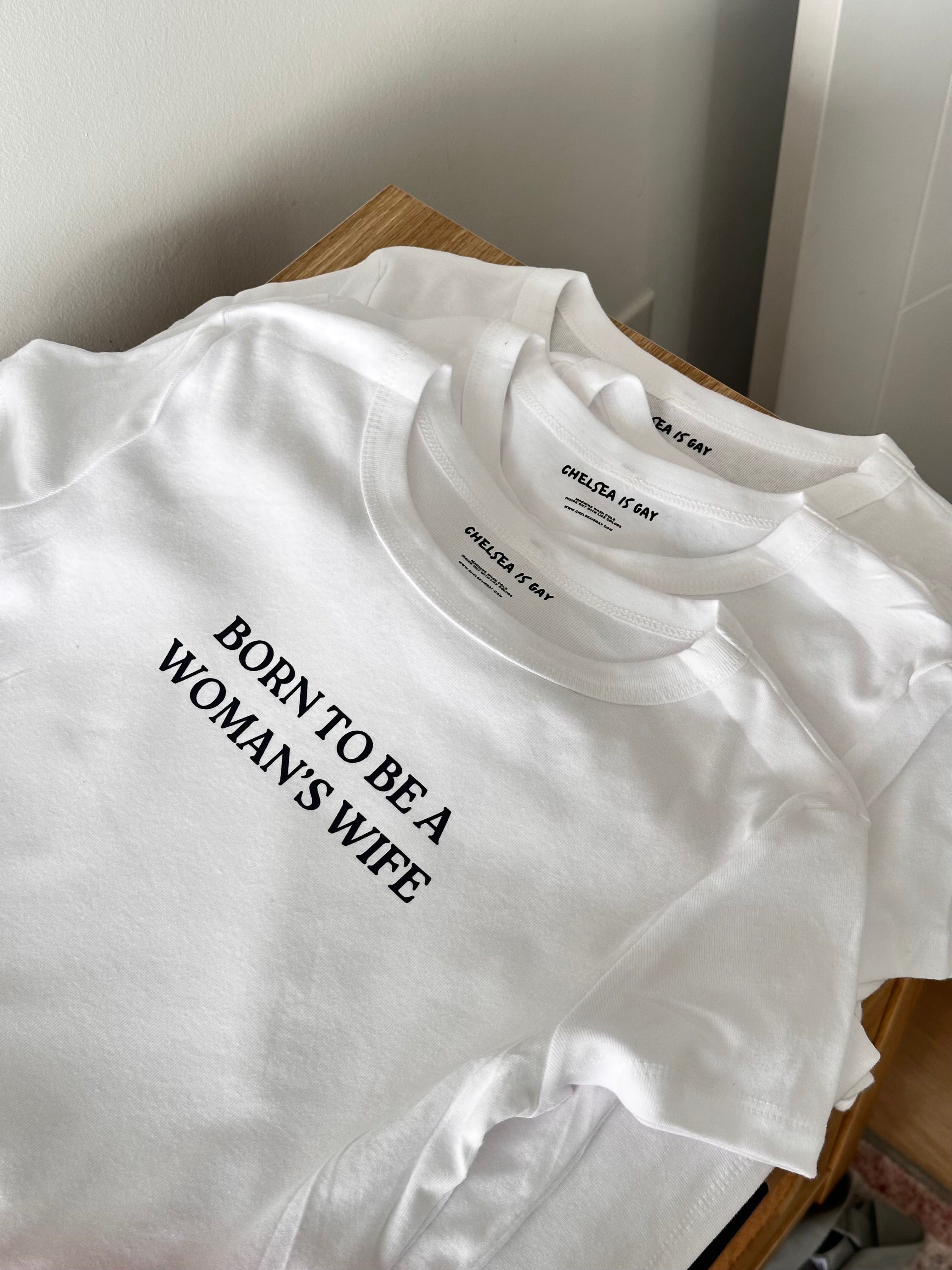 Born to be a Woman's Wife™ Baby Tee Shirt