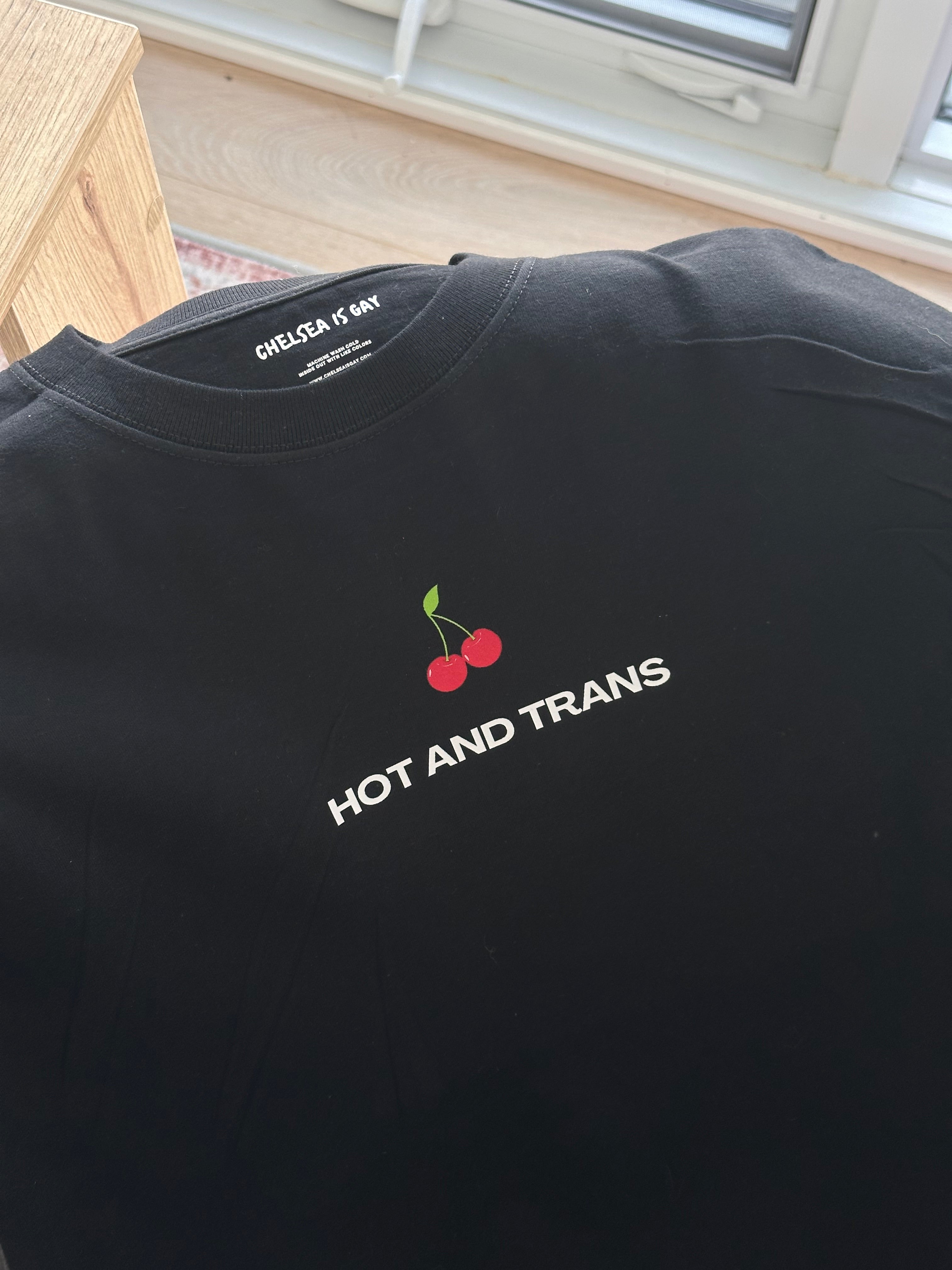 Hot & Trans Cherries Boxy Tee