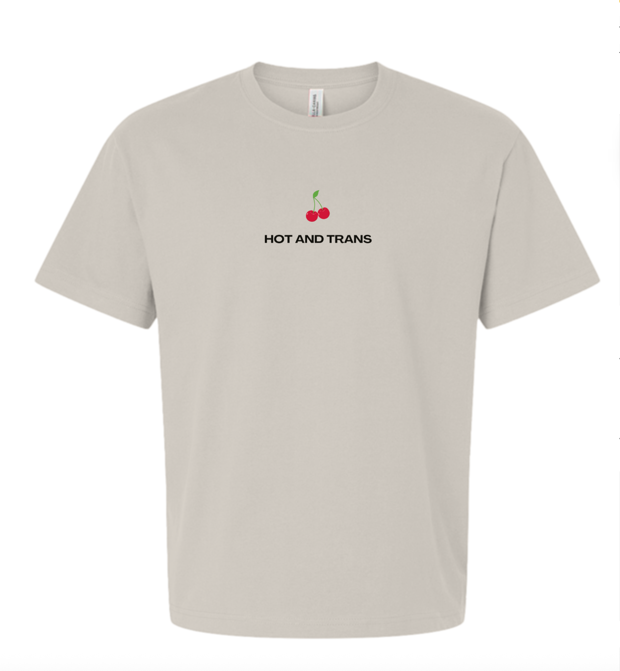 Hot & Trans Cherries Boxy Tee