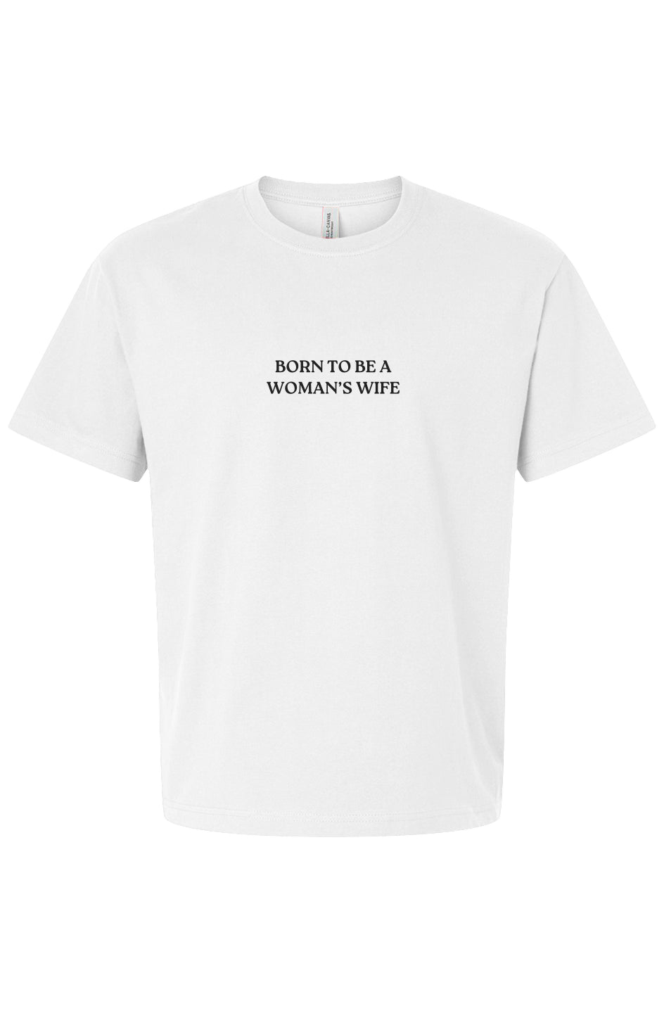 Woman's Wife Large Print Boxy Tee